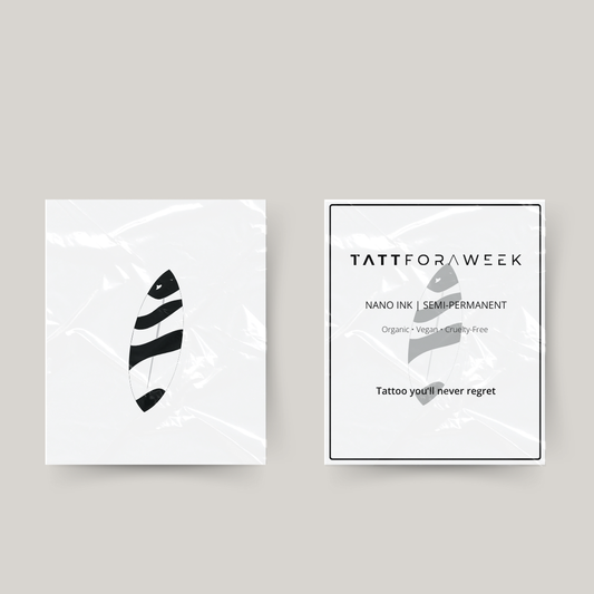 Midlertidig tatovering surfbræt