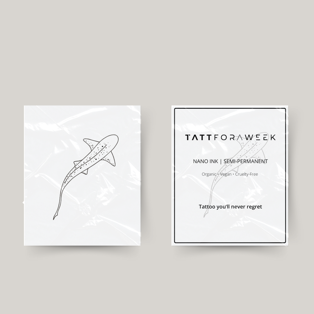 Midlertidig tatovering tigerhaj