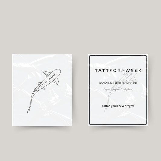 Midlertidig tatovering tigerhaj