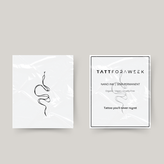 Midlertidig tatoveringsslange fineline