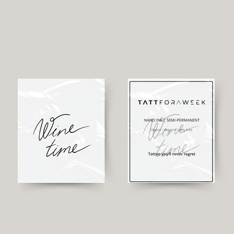 Midlertidig tatovering vin tid
