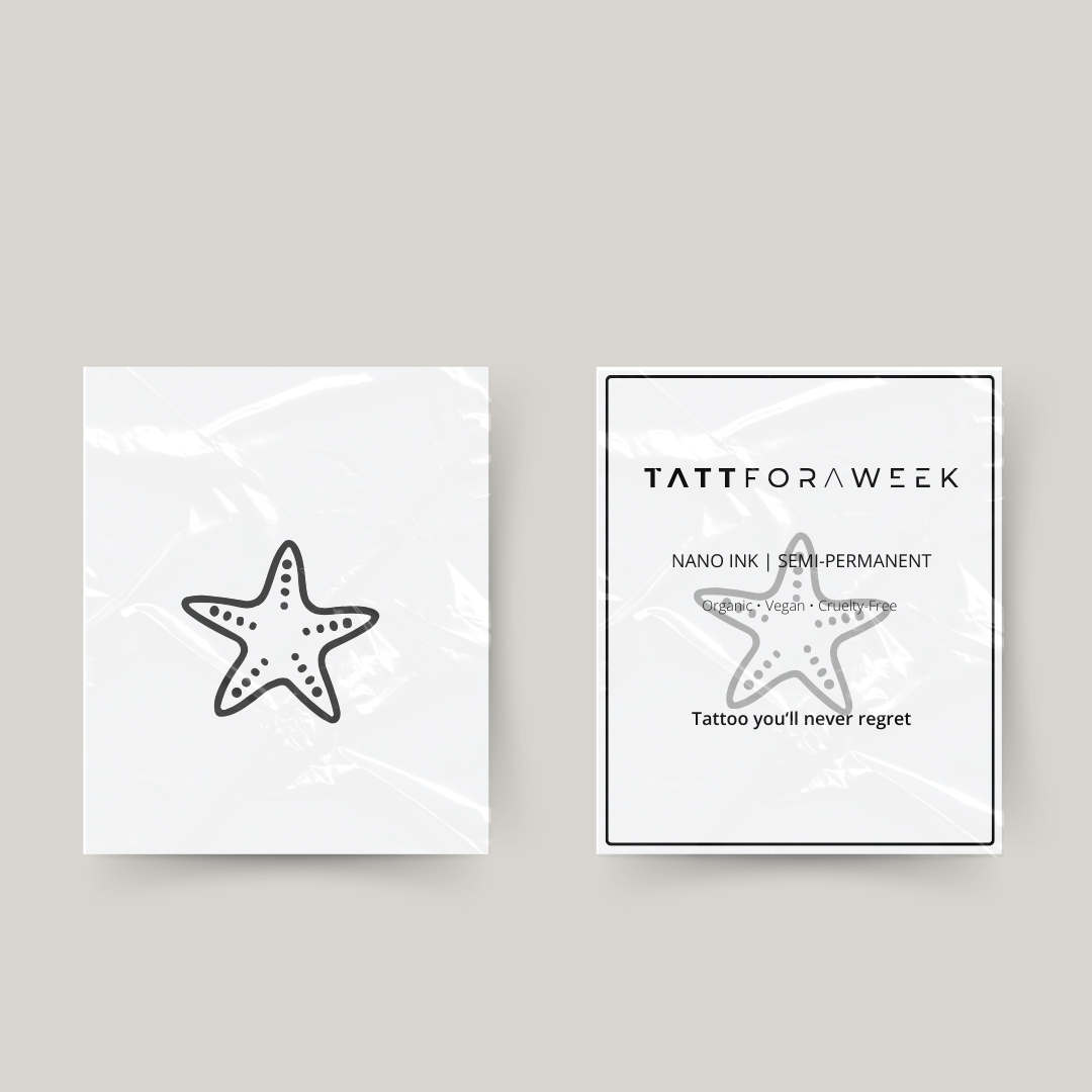 Midlertidig tatovering søstjerne