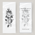 Store falske tatoveringsblomstrende roser