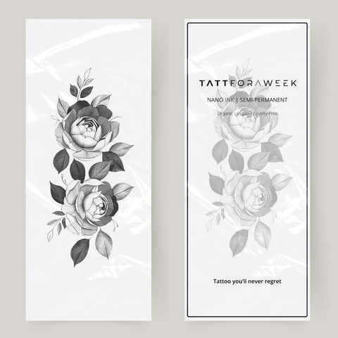 Store falske tatoveringsblomstrende roser