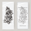 Store falske tatoveringsroser
