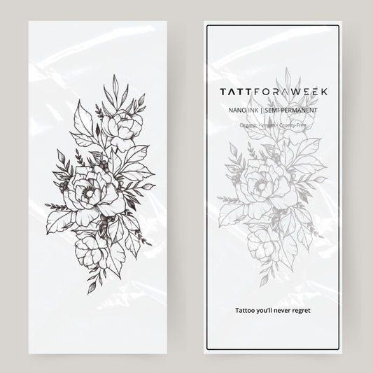 Stor falsk tatovering rosenbusk